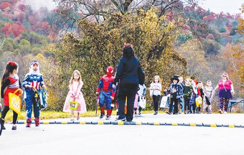 Photos by Sam Jokich/Staff Correspondent It was a decidedly fun – and not too scary – Halloween at the Cherokee County Health Department in Murphy, which welcomed costumed kids and their parents on Oct. 31.