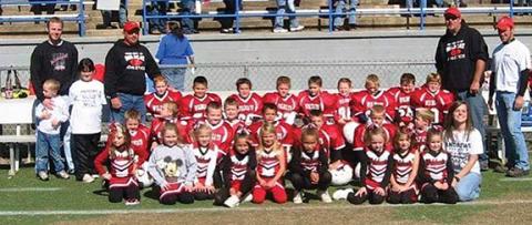 Photos by Sarah Tatham/Contributing Photographer The Andrews football team senior class’ winning tradition goes all the way back to their days as Pee Wee Cracker Bowl champions (left photo) and continuing until they became Smoky Mountain Conference champions (right photo).