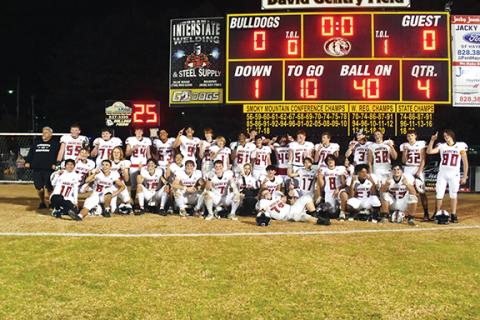 Photos by Justin Fitzgerald/sports@cherokeescout.com Andrews clinched its first conference championship since 1983 on Friday night with a 42-12 win over rival Murphy.
