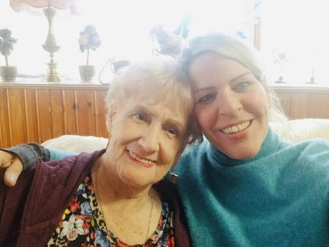 Joy Lynn and Abigail Blythe Batton enjoy their friendship.