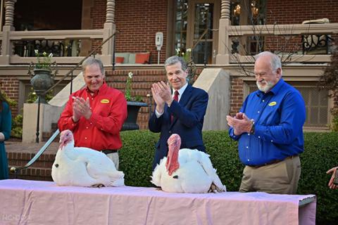 Gov. Roy Cooper joined other hypocritical officials for the annual N.C. Turkey Pardon Ceremony on Nov. 22.