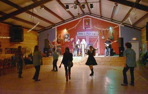 Folks enjoy dancing to the sounds of the Steve Jordan Band on Nov. 11 at the annual High Lonesome Hoedown.