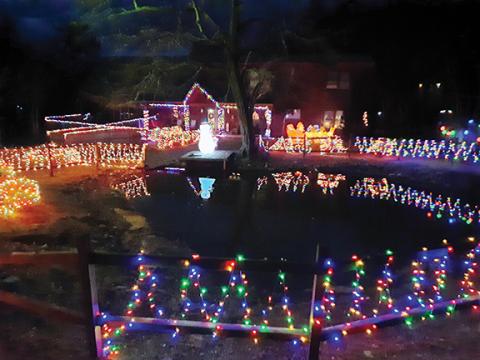 This home in Ranger was in full festive mode during the weeks before and after Christmas in Cherokee County