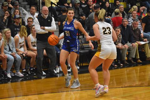 Justin Fitzgerald/sports@cherokeescout.com Hiwassee Dam’s Kiera Taylor had a game-high 26 points in the Lady Eagles’ first win over Murphy since 2016.