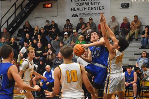 By Justin Fitzgerald sports@cherokeescout.com  	Murphy – It didn’t matter how Murphy boys basketball was playing Friday night. Playing up tempo. Working to find their post players down low. Looking to get more shots from the perimeter. 	Whatever they were doing, Hiwassee Dam had little answer for. After falling twice to the Eagles by a combined three points in the two matchups between Murphy and Hiwassee Dam last year, the Bulldogs started fast in this game and never let up in a 77-49 rout. 	“We got a lot o