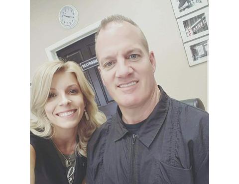 Abigail Blythe Batton/Staff Correspondent Darrin “Hollywood” Wright and his daughter, Samantha Wright Cook, shared a career in cutting hair for 13 years at Hollywood’s Barbershop in Murphy.