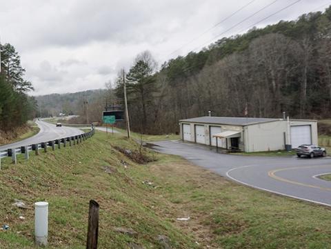 Randy Foster/editor@cherokeescout.com  The Bellview Volunteer Fire Department is located on the edge of a U.S. 19/129 highway project.