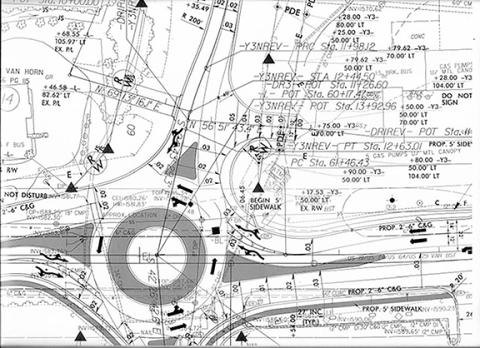 Here is a technical view of the proposed roundabout on U.S. 64 West in Murphy.