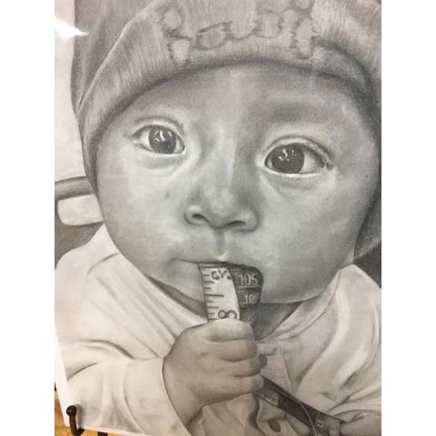 Can you judge this artwork? The 16-year-old artist, Erin Manuel, was encouraged with both a blue ribbon and a cash award during a past Student Art Show in Murphy.
