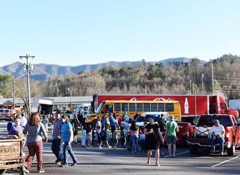 Photos by Anngee Quinones-Belian/Staff Correspondent  Parents and children came out to Andrews Elementary School on Feb. 28 for the first Touch a Truck event.