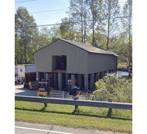 Randy Foster/editor@cherokeescout.com  A Google Streetview image (top photo) shows Renewed Hope Ministries’ baling room before the March 7 fire that destroyed the second floor and baling machine (bottom).