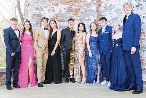 Photos by Sam Jokich/Staff Correspondent Hiwassee Dam High School held its 2023 prom April 1 at the historic Hackney Warehouse in downtown Murphy. Awards were given out for: Prom King, Tate Raper; Prom Queen, Kristen Mason; Prom Prince, Colton Miles; and Prom Princess, Gabby Ermoso.