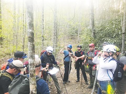 Sam Davis/Contributing Photographer   The Cherokee County Search & Rescue team spends hours training in order to be prepared for searches.