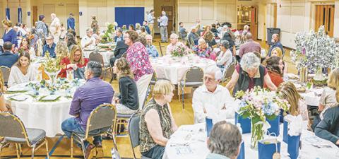 Sam Jokich/Contributing Photographer  The Andrews Chamber of Commerce annual dinner was held June 20 at Andrews United Methodist Church downtown. The fellowship hall was filled with folks celebrating the positive things that happened over the last year.