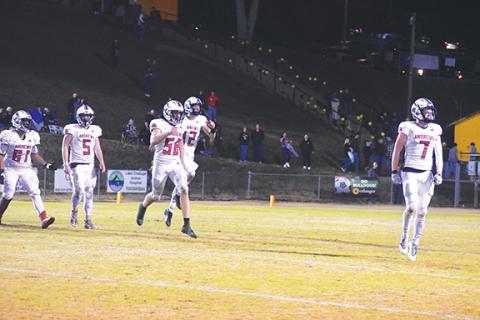 Photos by Justin Fitzgerald/sports@cherokeescout.com The Wildcats were fired up as the final seconds of their 42-12 win over Murphy ran off the clock, clinching the program’s first Smoky Mountain Conference football championship in 39 years.