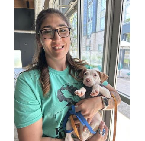 Randy Foster/editor@cherokeescout.com Cheyenne Spicola comes to the Valley River Humane Society with nearly a decade of experience, which includes being manager of Lake Chatuge Animal Hospital.