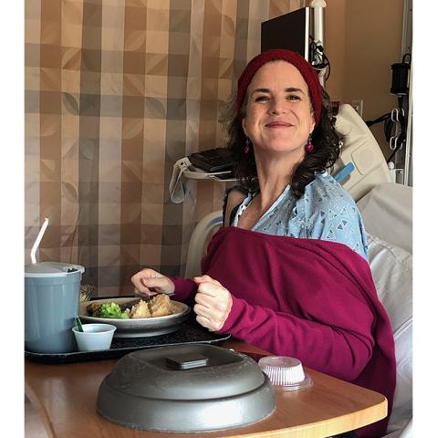 Abigail Blythe Batton/Staff Correspondent Dearest Jennings enjoys her hospital lunch with more enthusiasm than most people.