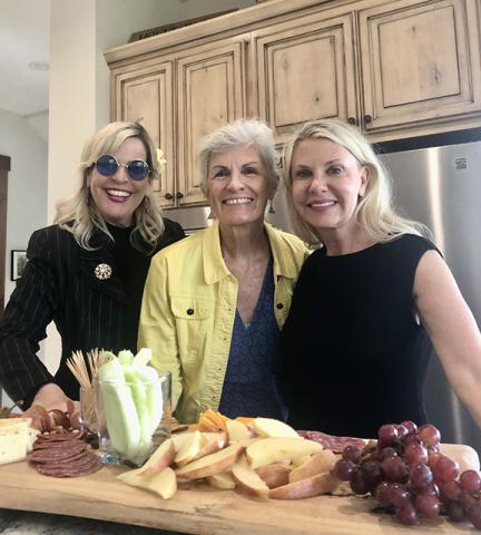 Abigail Blythe Batton (left) enjoys a girls night out with friends Tammy Pearson and Patricia McGraw in Murphy.