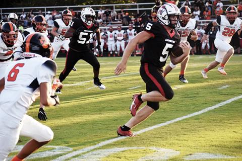 Justin Fitzgerald/sports@cherokeescout.com Andrews Dalton Rose scored three times during the Wildcats 35-0 win over Rosman.