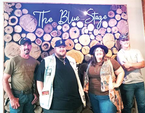 Nicole Wright/Staff Correspondent Andrews Idol final four contestants (from left) Kevin McCall, Nathan Melton, Emily Franklin and winner Colton James.