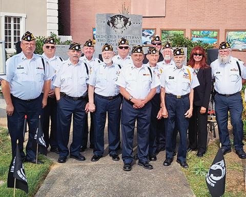 Anngee Quinones-Belian/Staff Correspondent In 1976, President Jimmy Carter signed a bill making the third Friday in September as National POW/MIA Remembrance Day. American Legion Post 96 in Murphy conducted a brief ceremony on the square in downtown Murphy, joined by Cherokee County Commissioner Jan Griggs, Murphy Mayor Tim Radford and several other area residents. Next year, they hope to have the ceremony at Konehete Veterans Park.