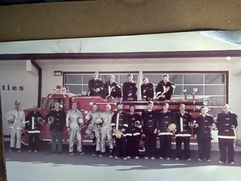 The 1978 Andrews Volunteer Fire Department included Floyd Brooks, chief; Wayne Curtis; Ty W. Burnette; James L. Harris, secretary/treasurer; Samuel E. Ward, assistant chief; Dan C. Hawk, captain; Tyrone B. Burnette; Harold Walsh; Jack R. Ledford; Gerald D. Breedlove; Tony L. Painter; Lee Nichols III; Leonard Dailey (front row from left); David Lynn Brooks; Steve G. Guffey; Arthur Wendell Hedden; John Darrell Raxter; and Frank Ledford (back row on top from left).