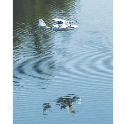 Traci Kuykendall/Contributing Photographer From their back deck, a local resident recently captured this plane landing safely in Hiwassee Lake and posted it on the Murphy, NC Our Hometown Facebook page.