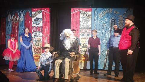 Nicole Wright/Staff Correspondent The cast of Something Wicked This Way Comes, which is playing at the Valleytown Cultural Arts Center this weekend.
