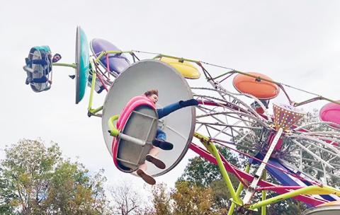 Randy Foster/editor@cherokeescout.com Kids of all ages had some hair-raising adventures over the weekend at the Cherokee County Fair in Andrews Recreation Park. Plenty of people said this year’s fall event was the best one yet. More photos from the fair, page 9A.