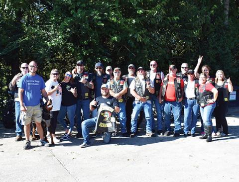 Photos by Anngee Quinones-Belian/Staff Correspondent  Nam Knights Motorcycle Club, with the help of Buck Bald Brewing, had a successful fundraiser on Sept. 23, raising money to help veterans and first-responders who need a service dog. Owners hope to make it an annual event.