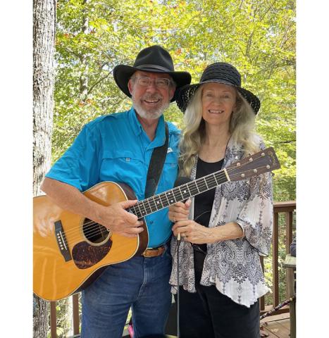 Jim and Marci Wilcox enjoy traveling and entertaining with music. The couple has played locally at the Murphy Art Center and Friday Night Art Walk.