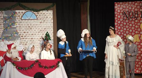 Nicole Wright/Staff Correspondent It’a not just the North Pole that has talent; Andrews has a lot of talent, too, on the acting stage at the Valleytown Cultural Arts Center downtown.