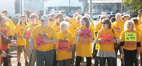 Photos by Nicole Wright/Staff Correspondent Alyse and Elijah Wolfard, among others, were at the Rotary Club of Murphy’s Gobble Gallup on Saturday afternoon.