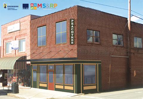 The historic building at 53 Peachtree St. in downtown Murphy is getting a facelift thanks to a state initiative.