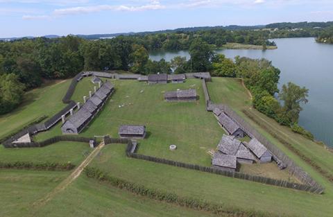 Photo courtesy of Fort Louden Historical Site  A reconstruction of Fort Louden has been built close to the original location and is open to the public.