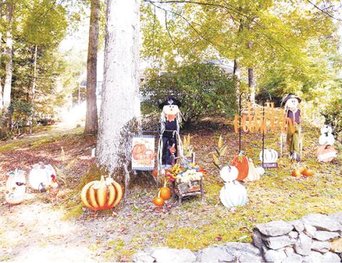 Tamara Phillips/Contributing Photographer Fall in Murphy can’t be missed, as many local homeowners and businesses celebrate the season with colorful decorations.