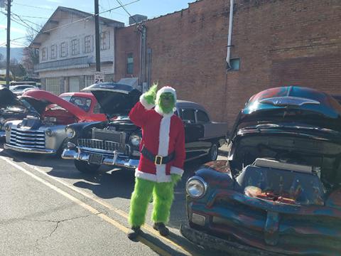 Who doesn't enjoy a good car show? That includes the Grinch, who was spotted several times smiling at all the beauties during last year’s Christmas on Main Street in downtown Andrews.
