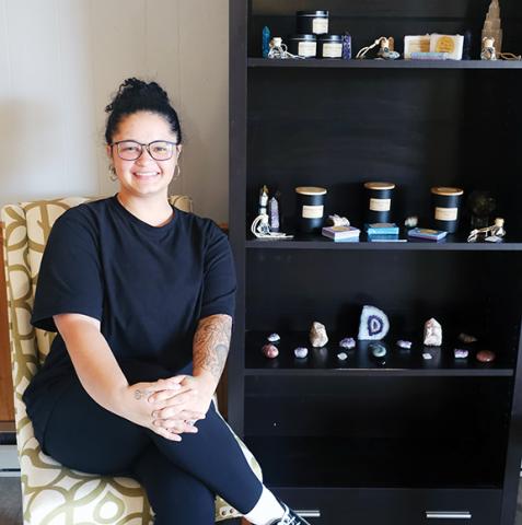 Nicole Wright/Staff Correspondent Te’Lor Savannah Allen has a massage studio in Murphy.