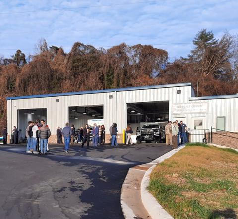 Anngee Quinones-Belian/Staff Correspondent The community celebrated the new Cherokee County Emergency Medical Services Station 1 on Dec. 20 with a ribbon-cutting ceremony and guided tour of the facility.