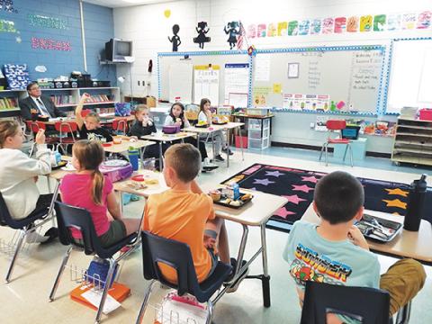 Suzi Perkins/Contributing Photographer The EarlyAct Program at Ranger Elementary School is gearing children toward community service and leadership. The fourth-grade children are not only receptive, but enthusiastic about the program made possible by the Rotary Club of Murphy.