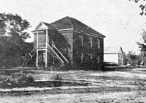 The Cherokee County Courthouse built in 1868 to replace the one burned by Kirk’s Raiders at the close of the Civil War. It was replaced by a larger courthouse in 1892.
