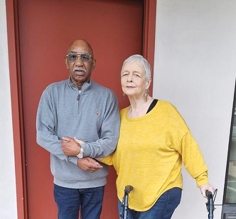 Photos by Anngee Quinones-Belian//Staff Correspondent Walter Abbott and Lynn Brumby are staying at the Best Western in Murphy thanks to the American Red Cross. 