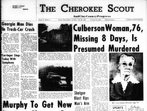 This is the front page of the Feb. 28, 1963, edition of the Cherokee Scout, which was 61 years ago today.