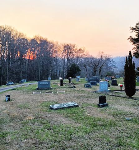 Donald Hale/Contributing Photographer These images of a beautiful day were captured right before the official start of spring at the top of the cemetery by Moore House Ministries in Murphy.