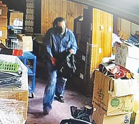 This is one of several still images taken from surveillance video from the Feb. 21 break-in at a warehouse off Bell Hill Road in Murphy. The Cherokee County Sheriff’s Office posted this and other images and asked for the public’s help in identifying suspects.