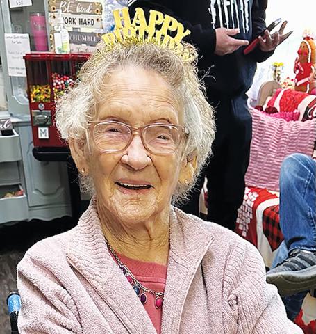 “Toodie,” as she was called, celebrated 104 years of living on Feb. 13. One of her gifts was a coconut pie, which she became well known for over the years.