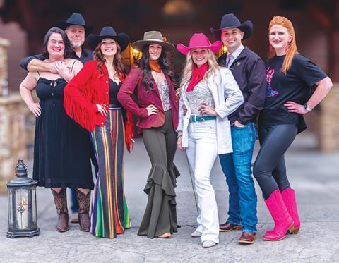 From left are Lisa Hill, Mark Ritz, Autumn Ritz, Sam House, Chelsea Wood, Hunter Wood and Ashley Bicknell.
