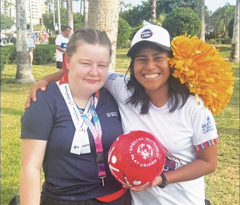 Local athlete Lana Foster traveled to Peru with the N.C. Special Olympics group. She has made lots of friends through her travels.