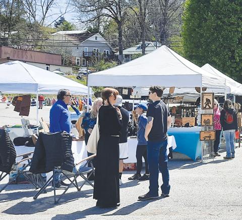 Photos by Anngee Quinones-Belian/Staff Correspondent  The Murphy Farmers Market is open on Saturdays, with new and returning veteran crafters excited to display their wares for folks ready to look for that special something in an outdoor and festive setting.