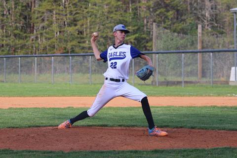 Cannon Crompton/sports@cherokeescout.com Dawson Headley closing the game on the mound against Robbinsville on April 16.
